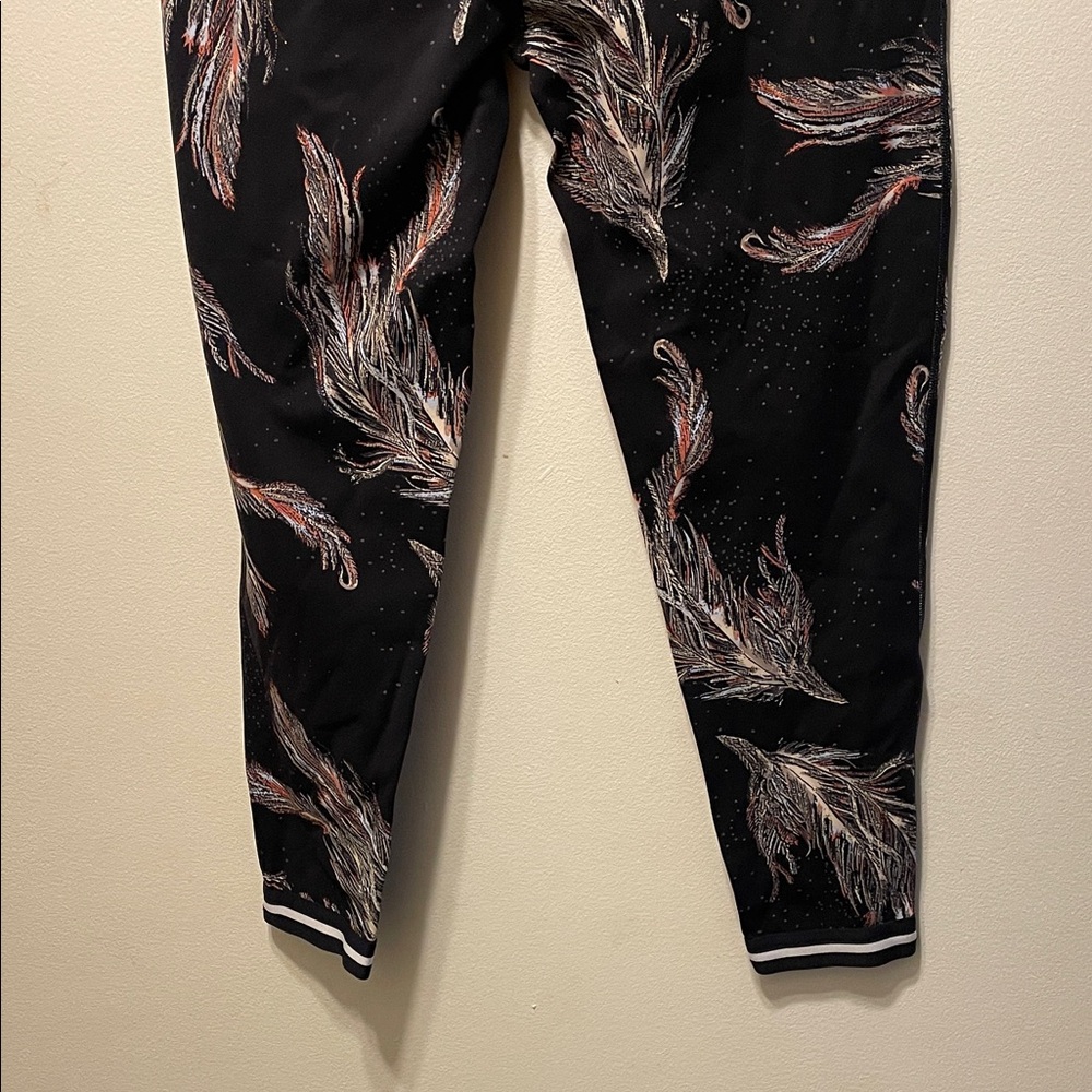 Free People fp movement Black Leggings with Feather Print - Picture 5 of 6